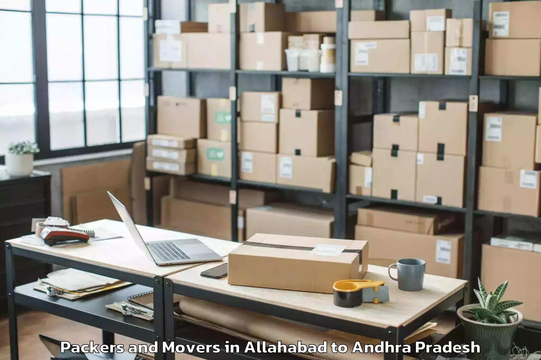 Professional Allahabad to Annavaram Packers And Movers